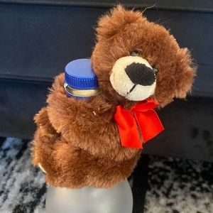 Mini stuffed animal bear for bottles or balloons, anniversaries, birthdays